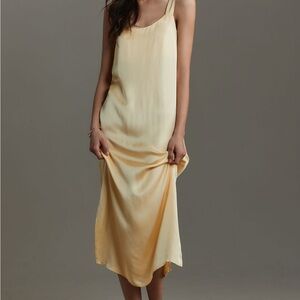 DONNI. Yellow Silky Dress